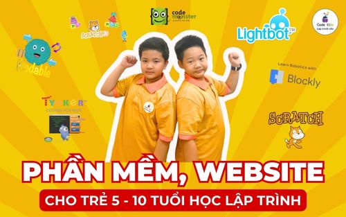 TOP CÁC PHẦN MỀM, WEBSITE HỮU ÍCH CHO TRẺ 5 - 10 TUỔI HỌC LẬP TRÌNH